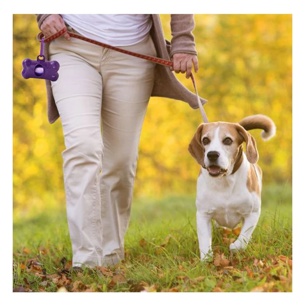 PACK12 PORTA BOLSAS CANINO MORADO DISENO COMPACTO Y LIGERO Y+REGALO STICKER - 3
