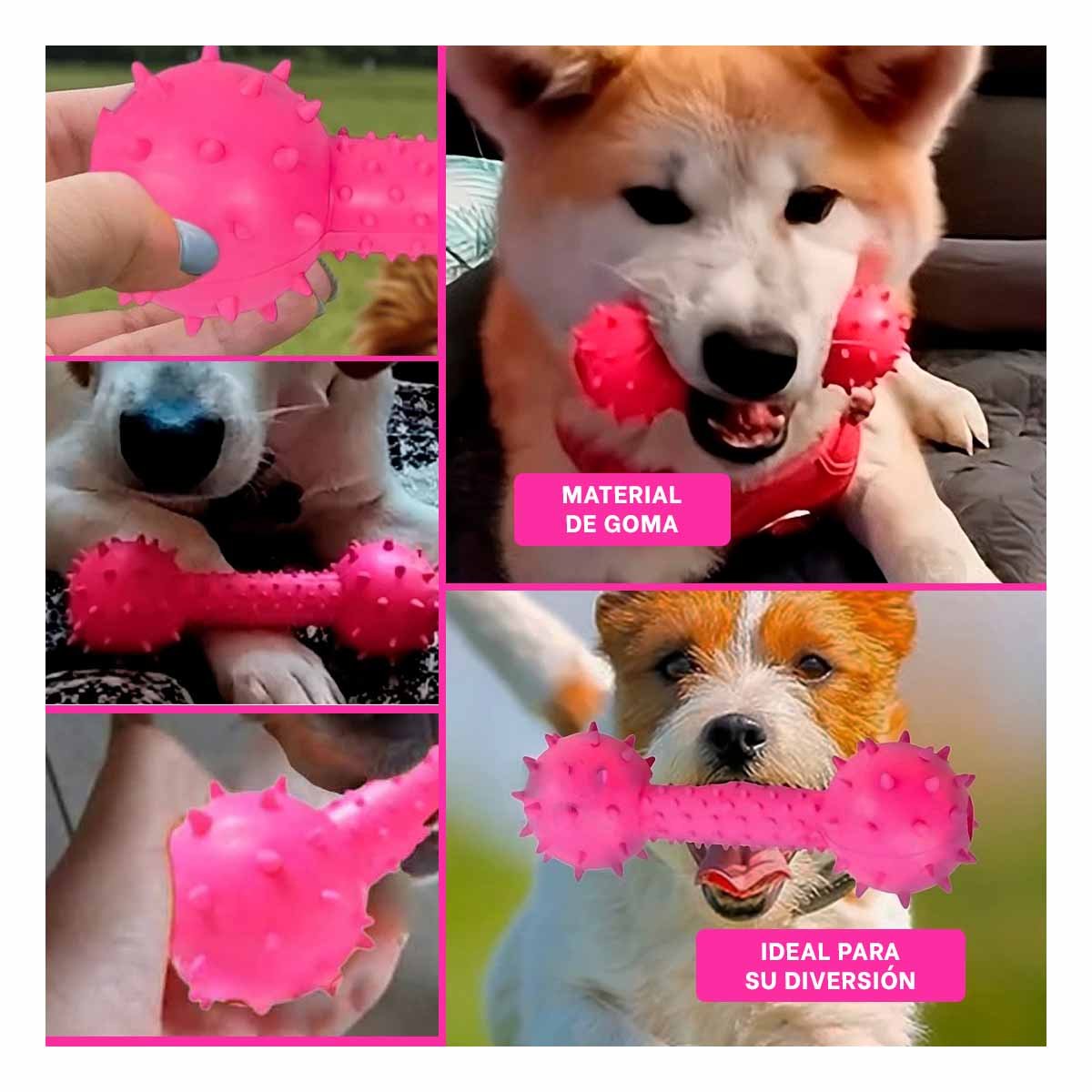PACK4 HUESO ROSADO TEXTURIZADO PARA ESTIMULAR JUEGO INDEPENDIENTE Y+REGALO STICKER - 2