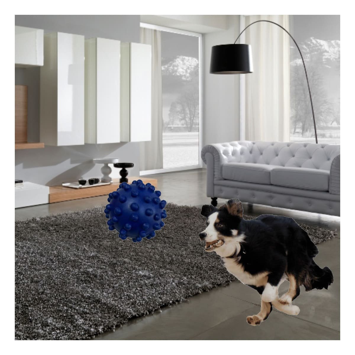 PACK12 ACCESORIO PARA PERRO AZUL CON DISENO CHIRIMOLLA LIGERO - 5