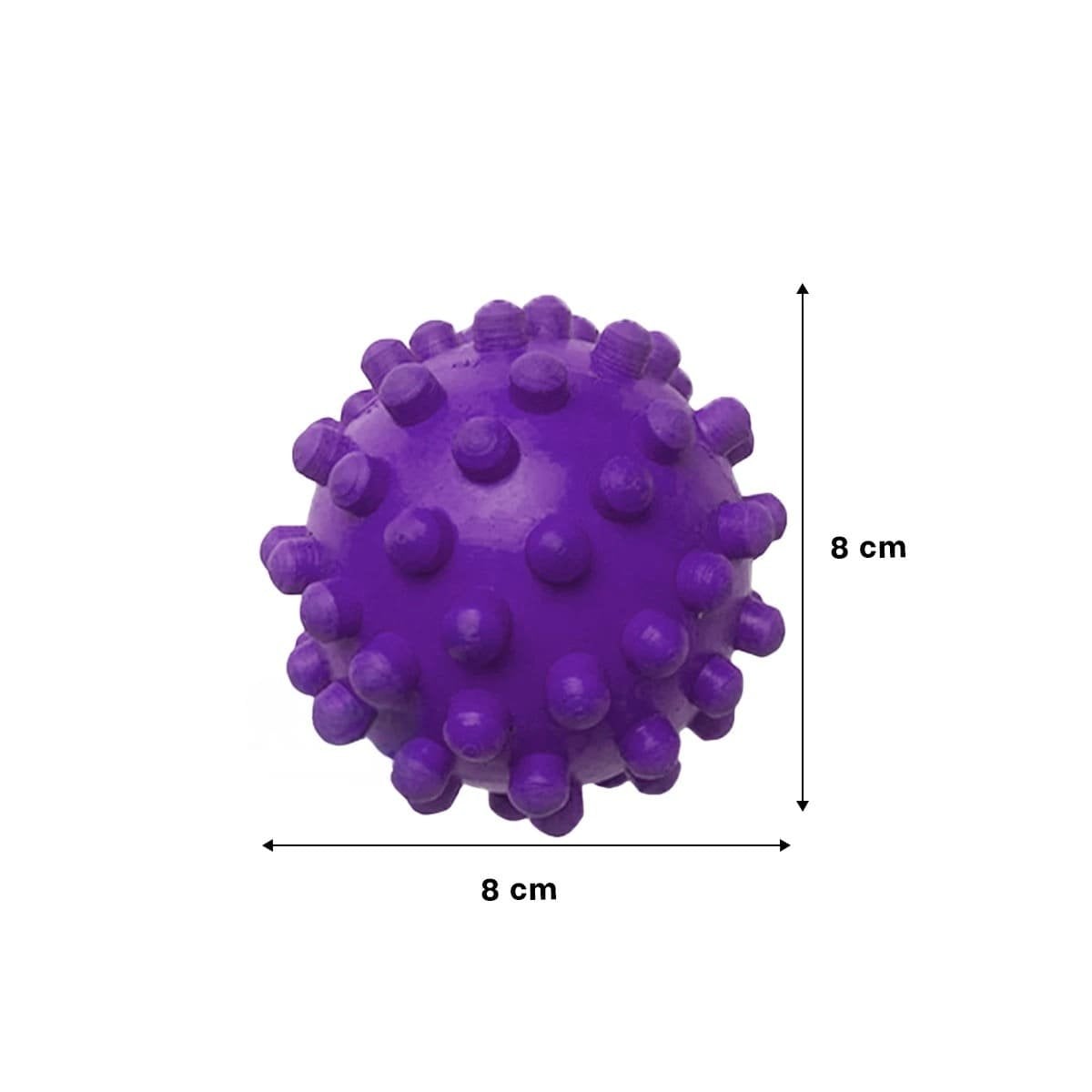 PACK12 JUGUETE MORADO DE CAUCHO PARA MASCOTAS FORMA CHIRIMOLLA Y+PAPEL REGALO - 4