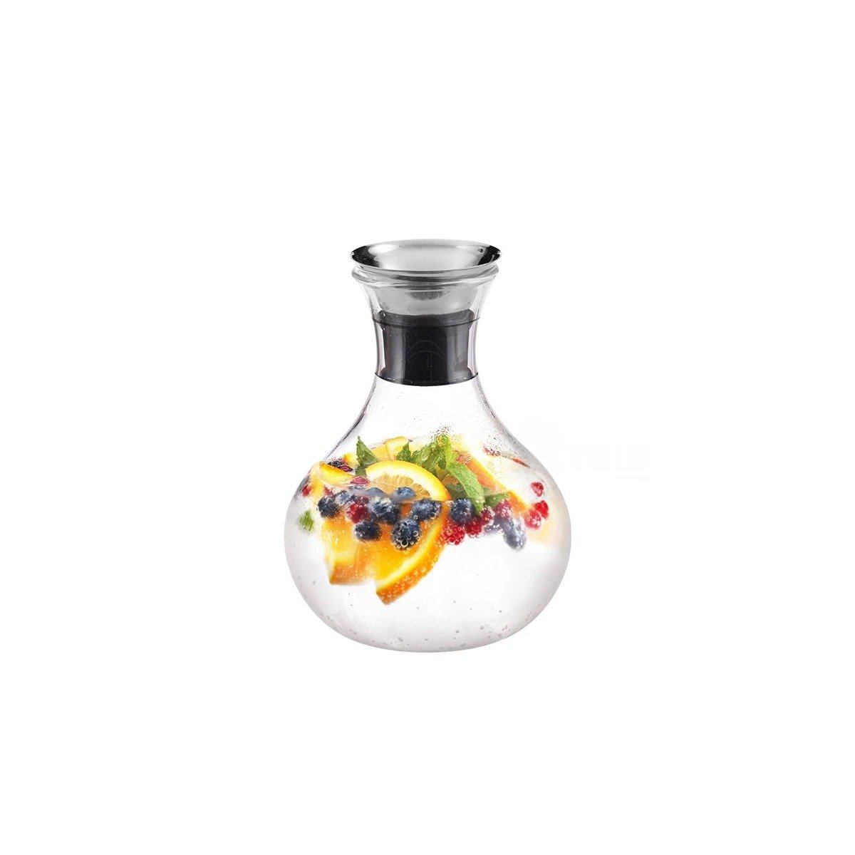 PACK2 HOGAR JARRA FUJI 1600 ML TRANSPARENTE CON TAPA DISENO FUNCIONAL CASA Y+REGALO STICKER - 2