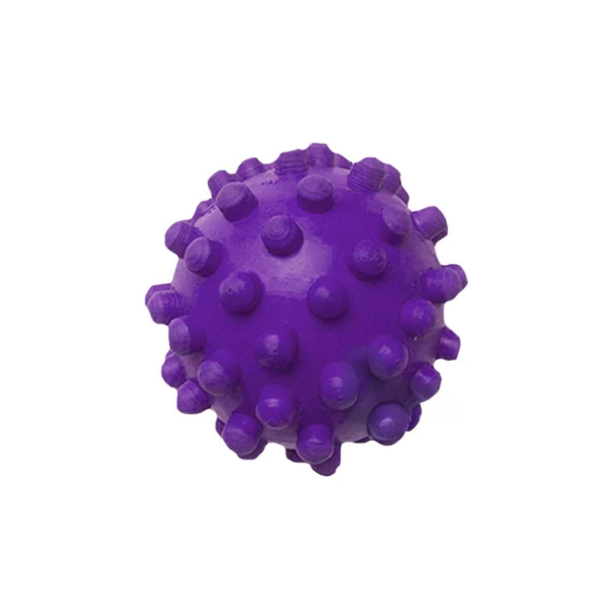 PACK6 PELOTA DE CAUCHO MORADO GRANDE CON RELIEVE PARA MAYOR ENTRETENIMIENTO Y+REGALO STICKER - 2
