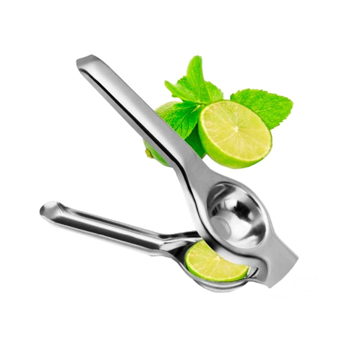PACK4 EXPRIMIDOR DE LIMON 21 CM X 6 CM METALICO EN COLOR PLATEADO Y+PAPEL REGALO - 3