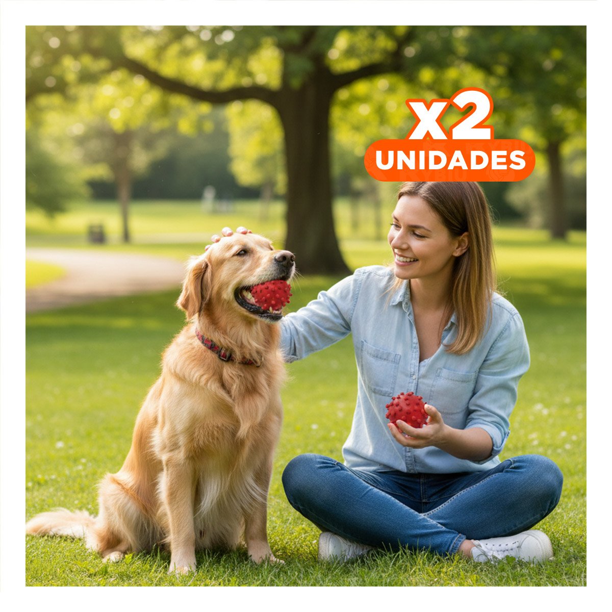 PACK2 JUGUETE PARA PERRO ROJO FORMA CHIRIMOLLA PRACTICO DIARIO Y+REGALO STICKER - 1