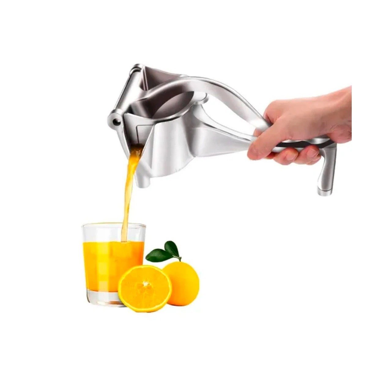 PACK4 EXPRIMIDOR DE NARANJA ACERO INOXIDABLE EN COLOR PLATEADO Y+PAPEL REGALO - 3