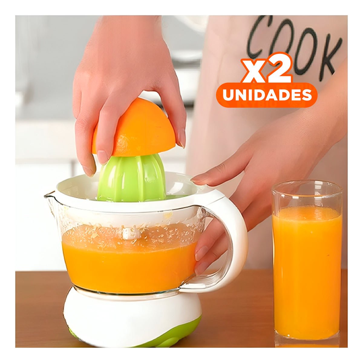 PACK2 EXTRACTOR ERGONOMICO BLANCO CON VERDE PLASTICO ANTIDESLIZANTE Y+REGALO STICKER - 1