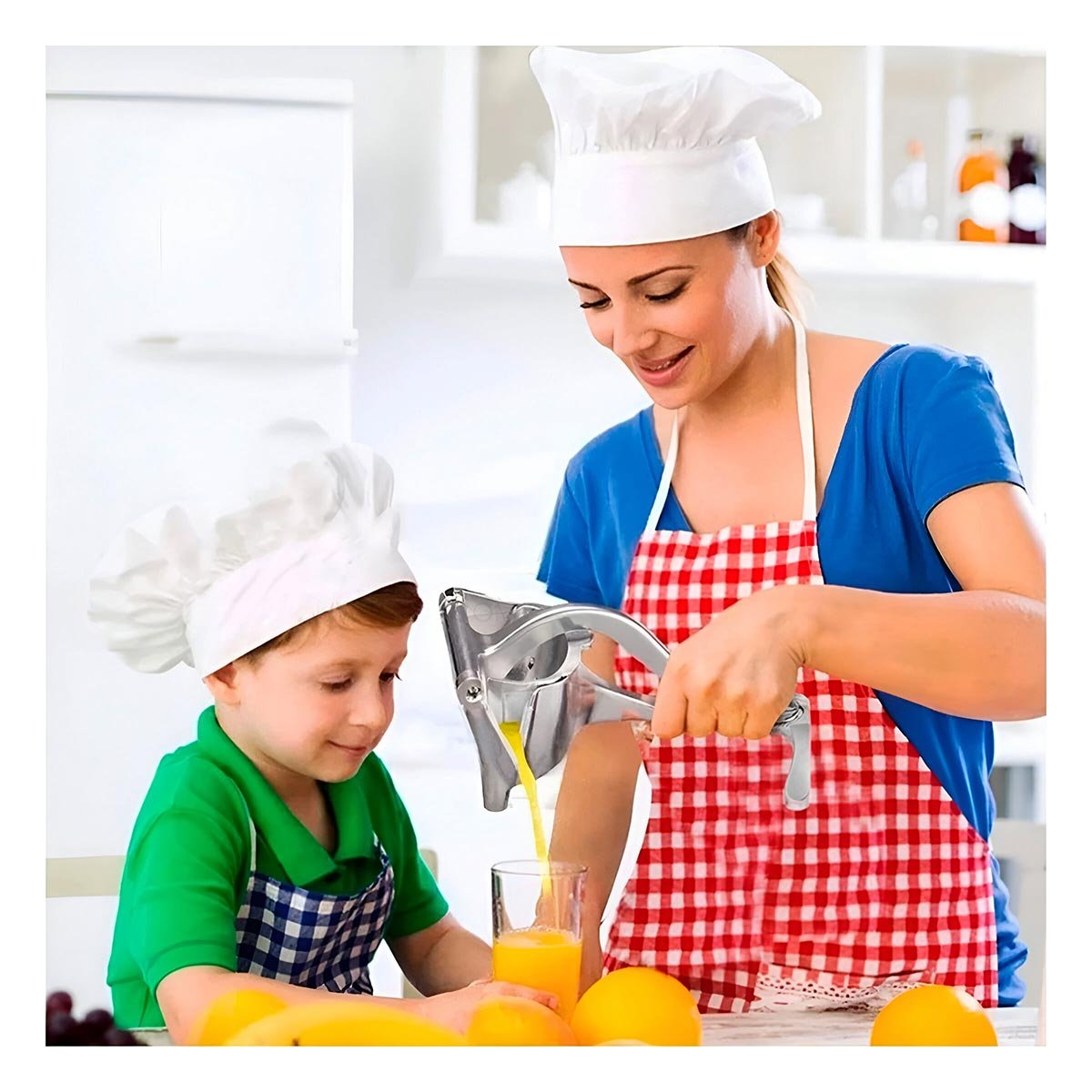 PACK2 EXPRIMIDOR EN ACERO INOXIDABLE EN COLOR PLATEADO PARA PREPARACIONES DIARIAS - 5
