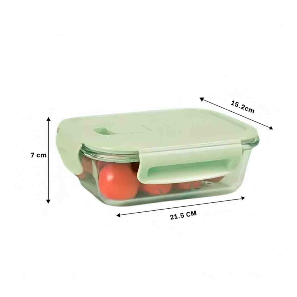PACK2 FRASCO DE VIDRIO 1040 ML CON TAPA VERDE PARA GUARDAR ALIMENTOS FRESCOS - 4