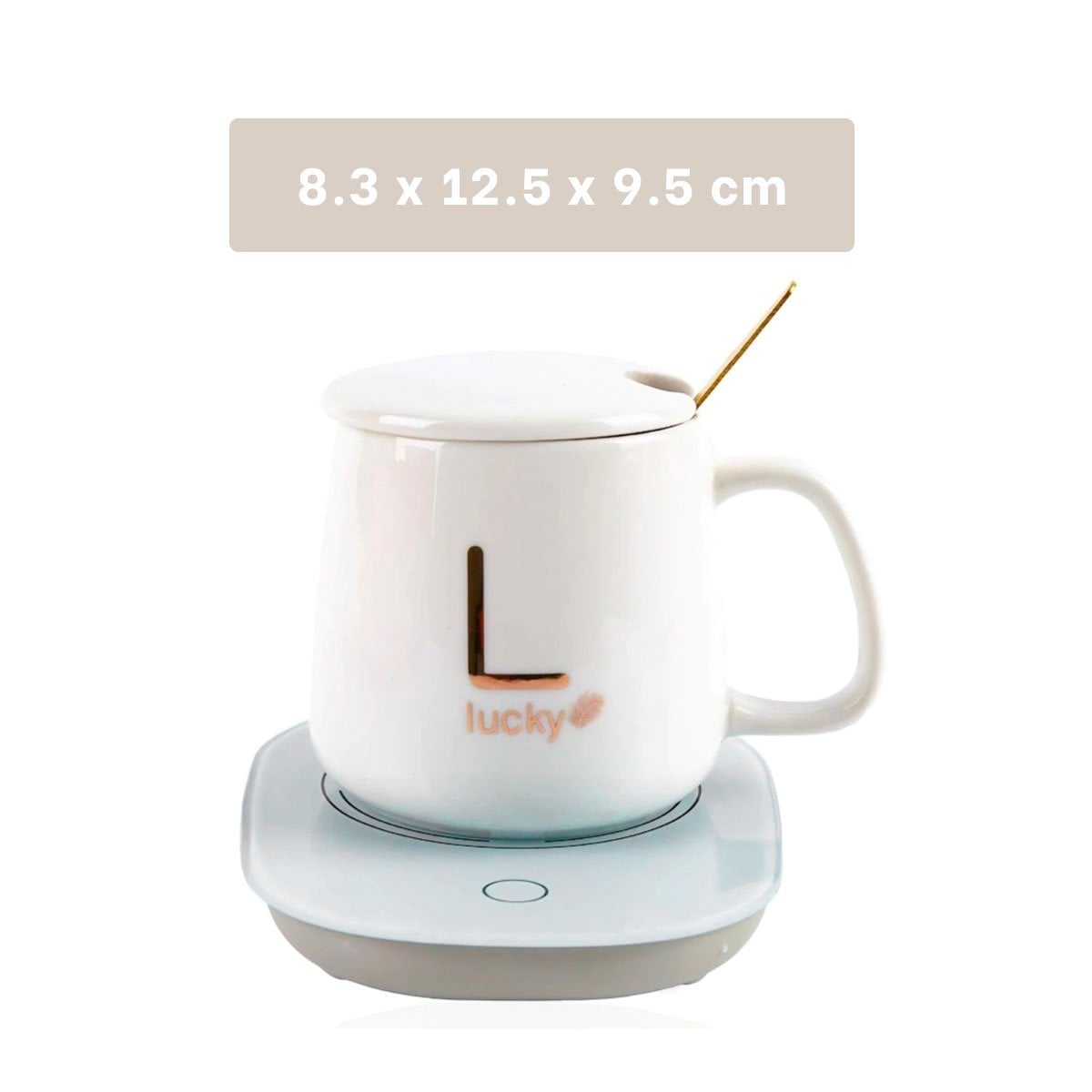 PACK2 APARATO MODERNO CALENTADOR DE TAZA BLANCO EN CAJA Y+REGALO STICKER - 4