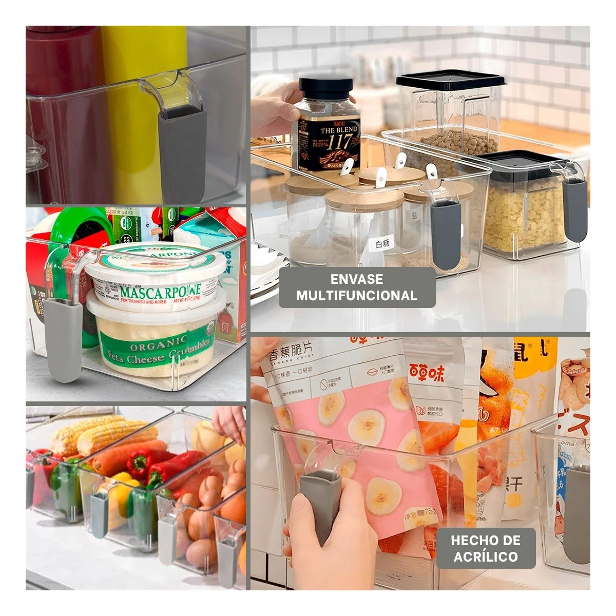 PACK12 MODULO TRANSPARENTE RECTANGULAR CON ASA PARA REFRIGERADOR PLOMO Y+PAPEL REGALO - 2