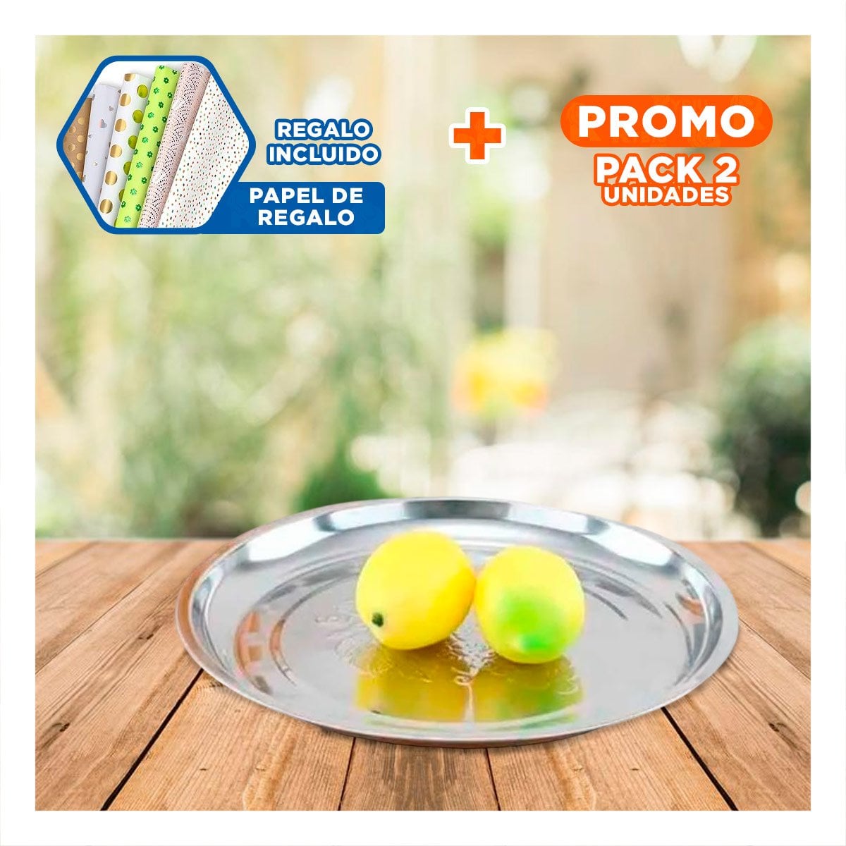 PACK2 ESTANTE DE ACERO 40 CM X 40 CM COMPACTO Y SEGURO PARA USO COTIDIANO Y+PAPEL REGALO - 1