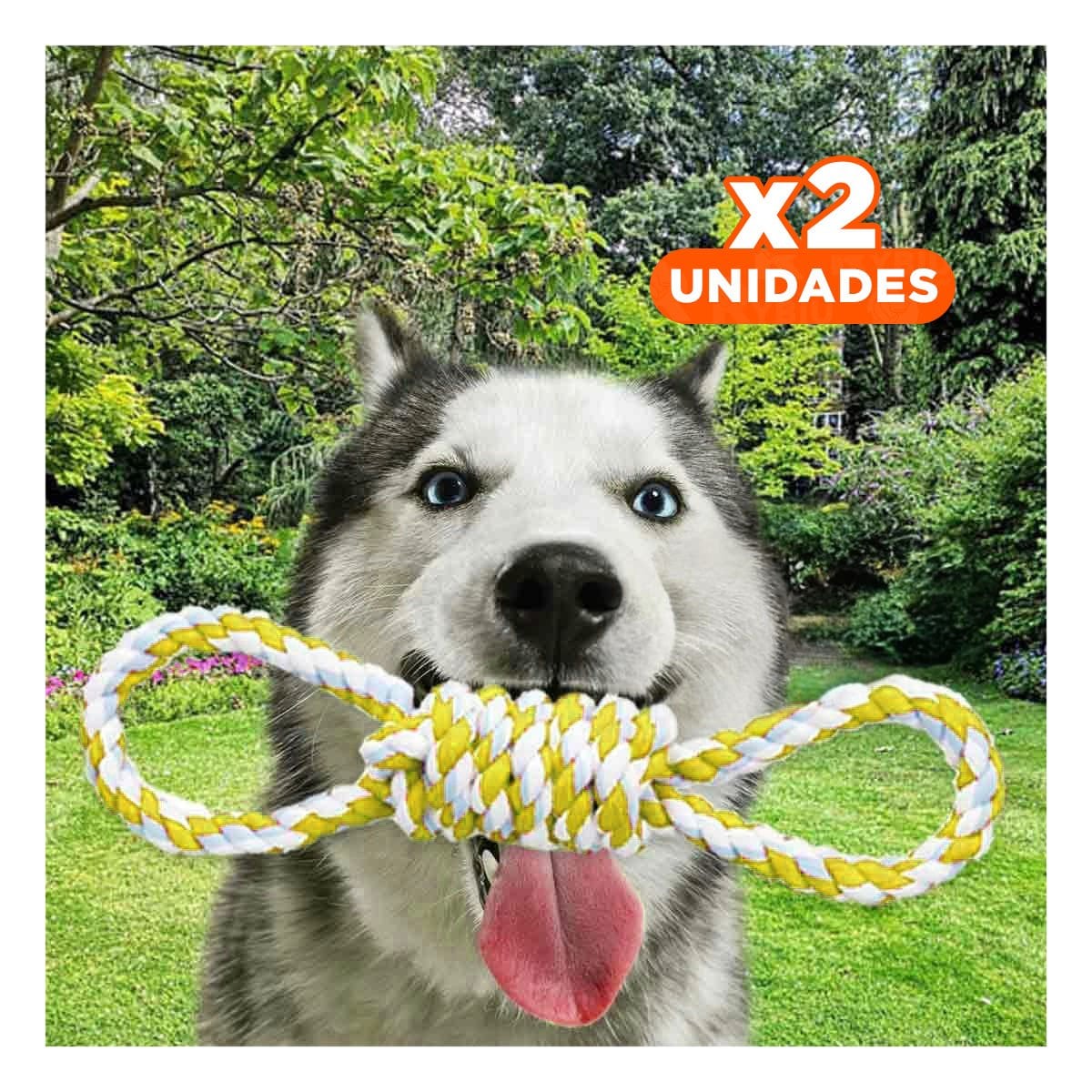 PACK2 ELEMENTO DE JUEGO CON 4 NUDOS AMARILLO PARA UN AMBIENTE DE GRAN CLASE Y+REGALO STICKER - 1