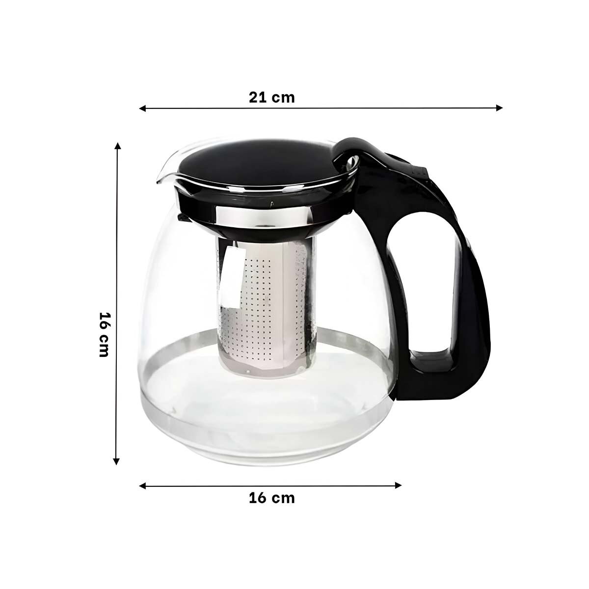 PACK12 JARRA DE VIDRIO CON FILTRO 2 LT PARA TE CASERO Y COMPARTIR CON FAMILIA - 4
