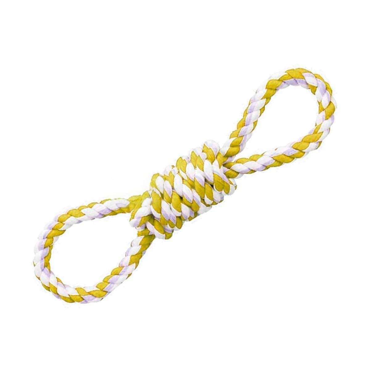 PACK4 CUERDA SOGA 4 NUDOS PET AMARILLO PARA UN ESTILO MUY ACTIVO Y+PAPEL REGALO - 3
