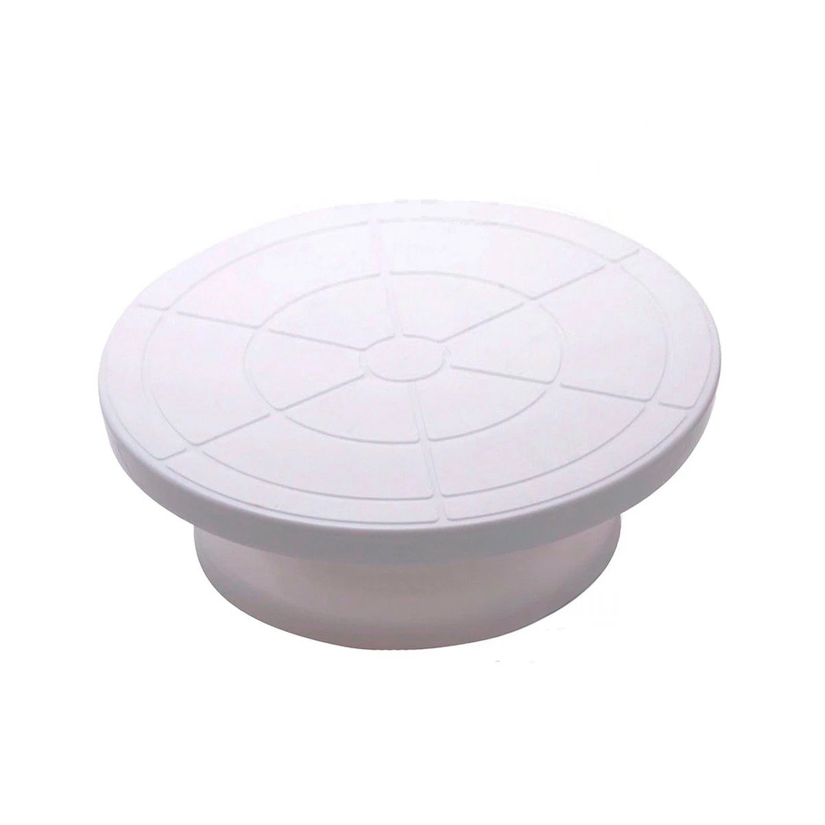 PACK2 BASE DE REPOSTERIA BLANCO GIRATORIA RESISTENTE PARA DECORAR POSTRES Y+REGALO STICKER - 2