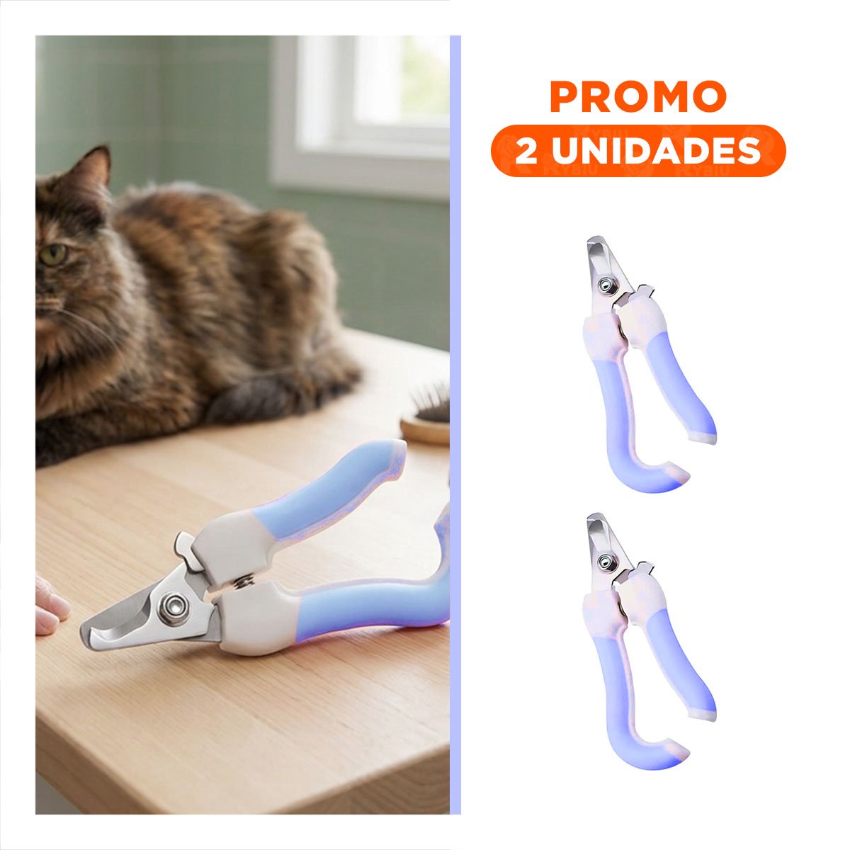 PACK2 ACCESORIO DE ASEO CON MANGO ERGONOMICO AZUL GRANDE PARA USO - 1