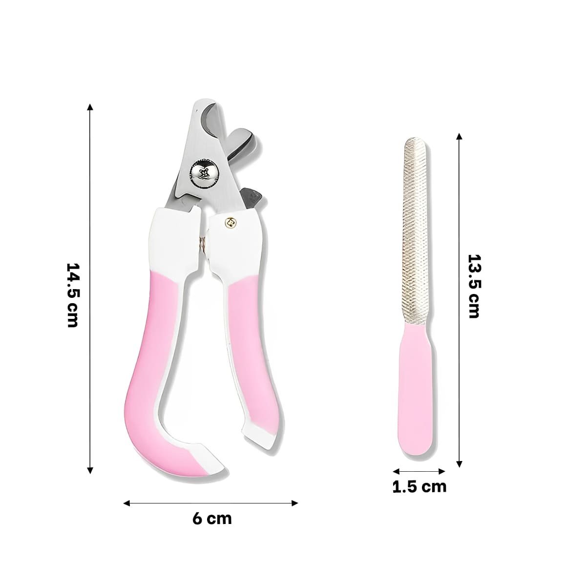 SET DE PEDICURA PARA MASCOTAS CON TONO ROSADO CHICO PARA MAS ESTILO REAL Y+LIGAS REGALO - 4