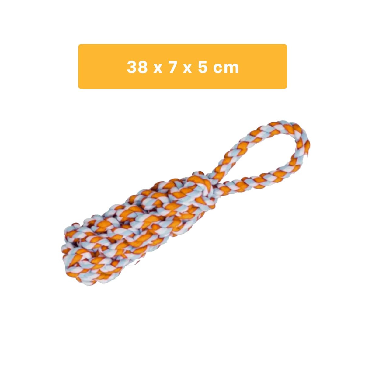 PACK4 ACCESORIO DE MORDIDA CON 4 NUDOS ANARANJADO PARA LA TRANQUILIDAD Y+REGALO STICKER - 4
