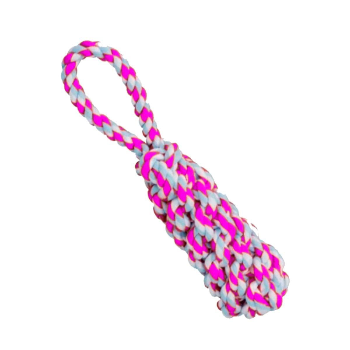 PACK6 JUGUETE DE SOGA DE 4 NUDOS ROSADO PARA DISFRUTAR DE SU TARDE Y+REGALO STICKER - 2