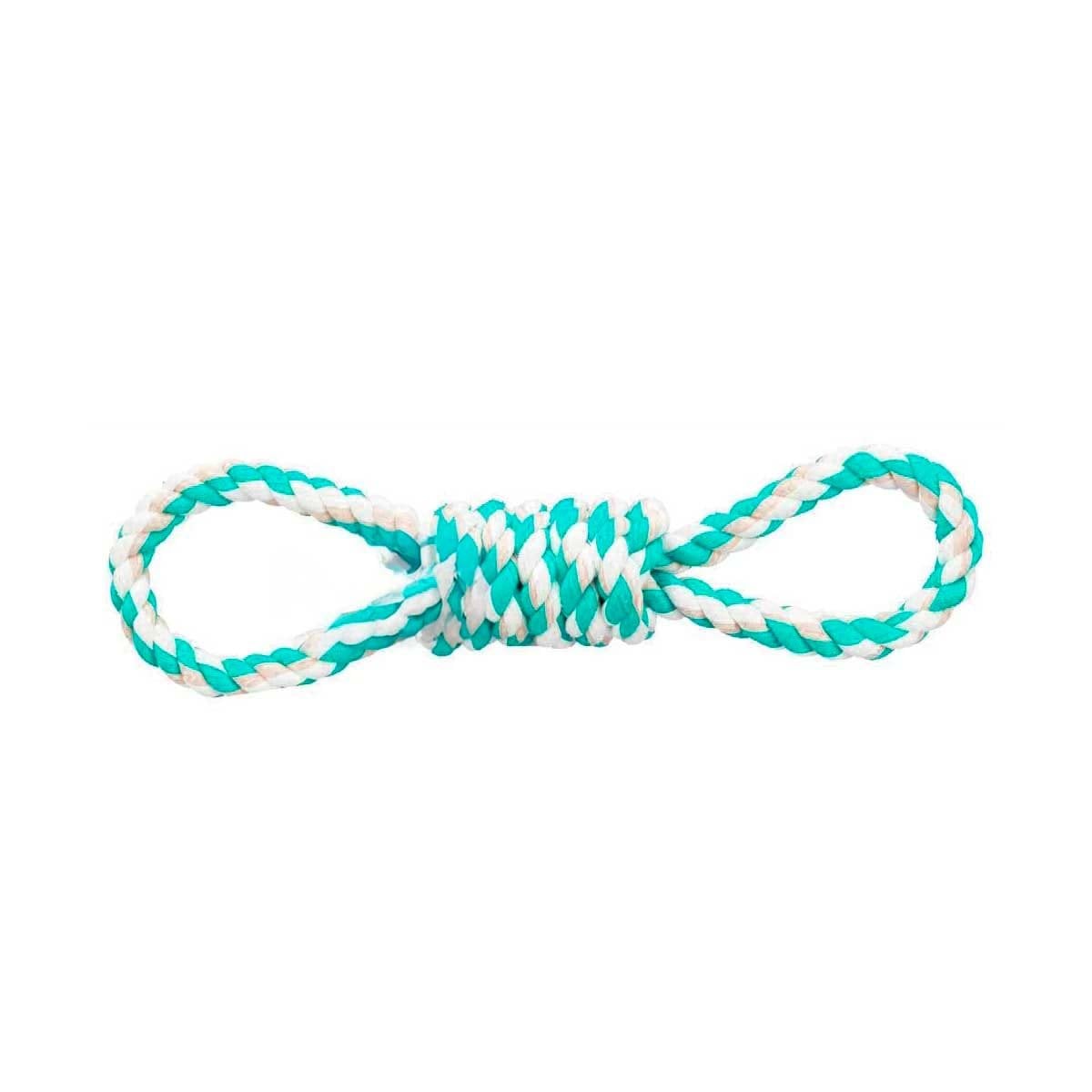 PACK4 CUERDA SOGA 4 NUDOS PET TURQUESA PARA UN ESTILO MUY ACTIVO Y+PAPEL REGALO - 3