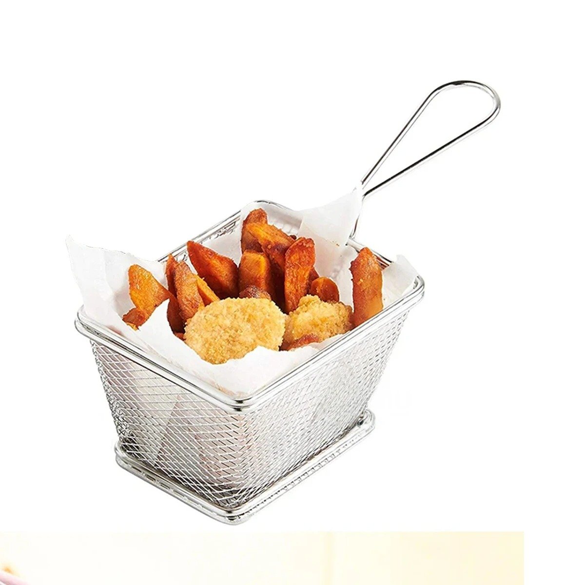 PACK4 RECIPIENTE DE COCINA PARA FRITURAS PLATEADO 10X8X7 CM PRACTICO Y+PAPEL REGALO - 3