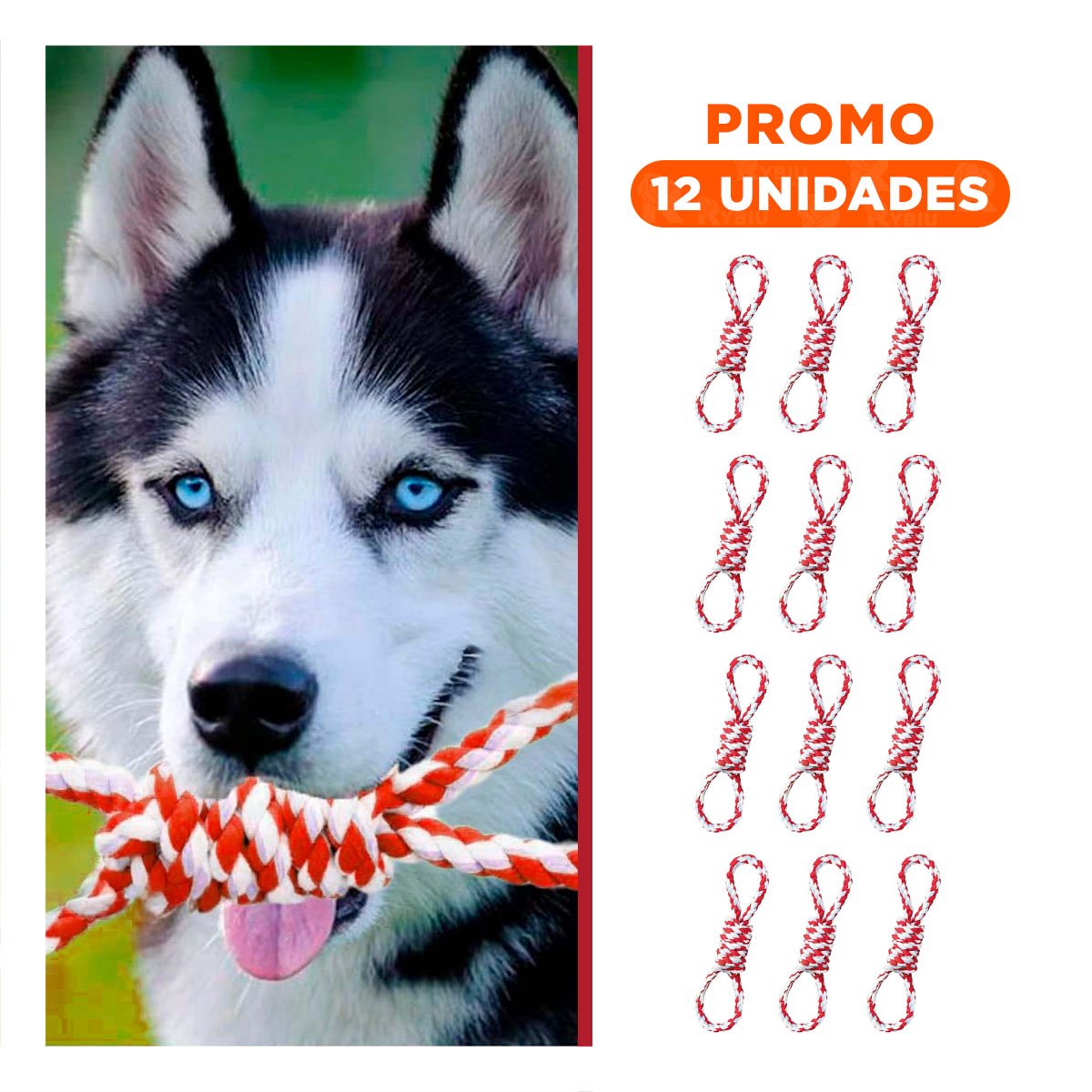 PACK12 ELEMENTO DE JUEGO CON 4 NUDOS ROJO PARA COLOCAR EN SU ESTANTE Y+REGALO STICKER - 1