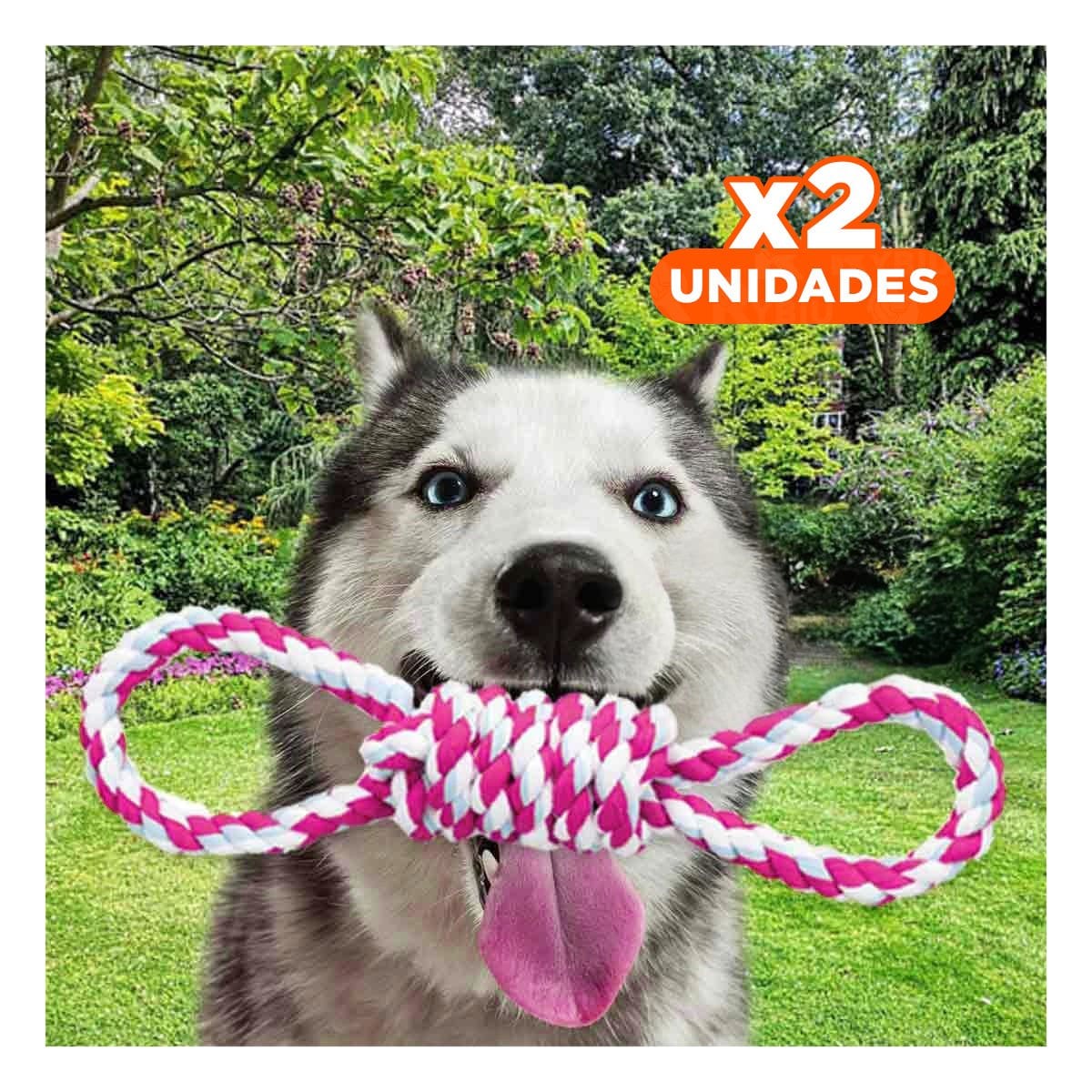 PACK2 ELEMENTO DE JUEGO CON 4 NUDOS ROSADO PARA UN AMBIENTE DE GRAN CLASE Y+REGALO STICKER - 1
