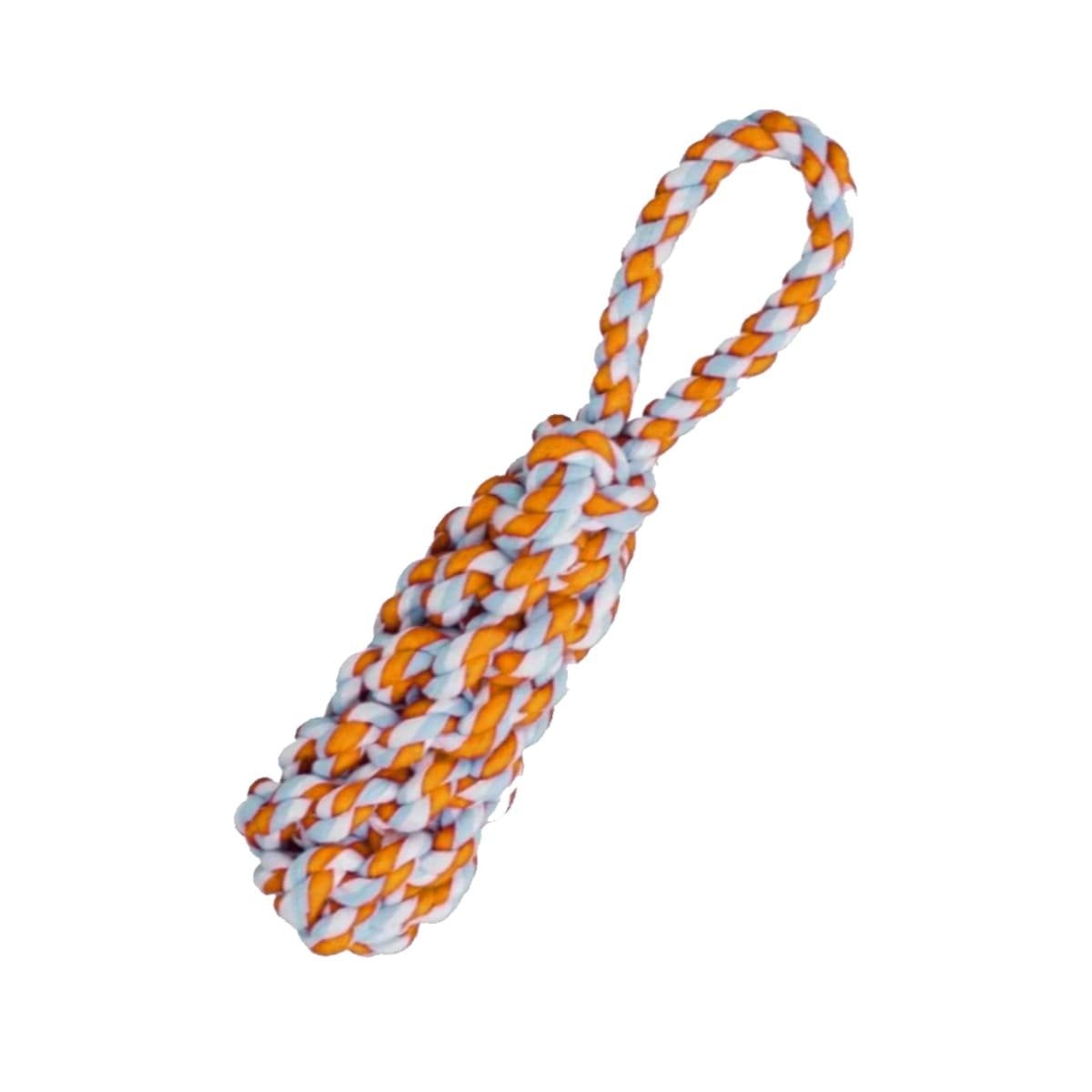 PACK6 JUGUETE DE SOGA DE 4 NUDOS ANARANJADO PARA DISFRUTAR DE SU TARDE Y+REGALO STICKER - 2