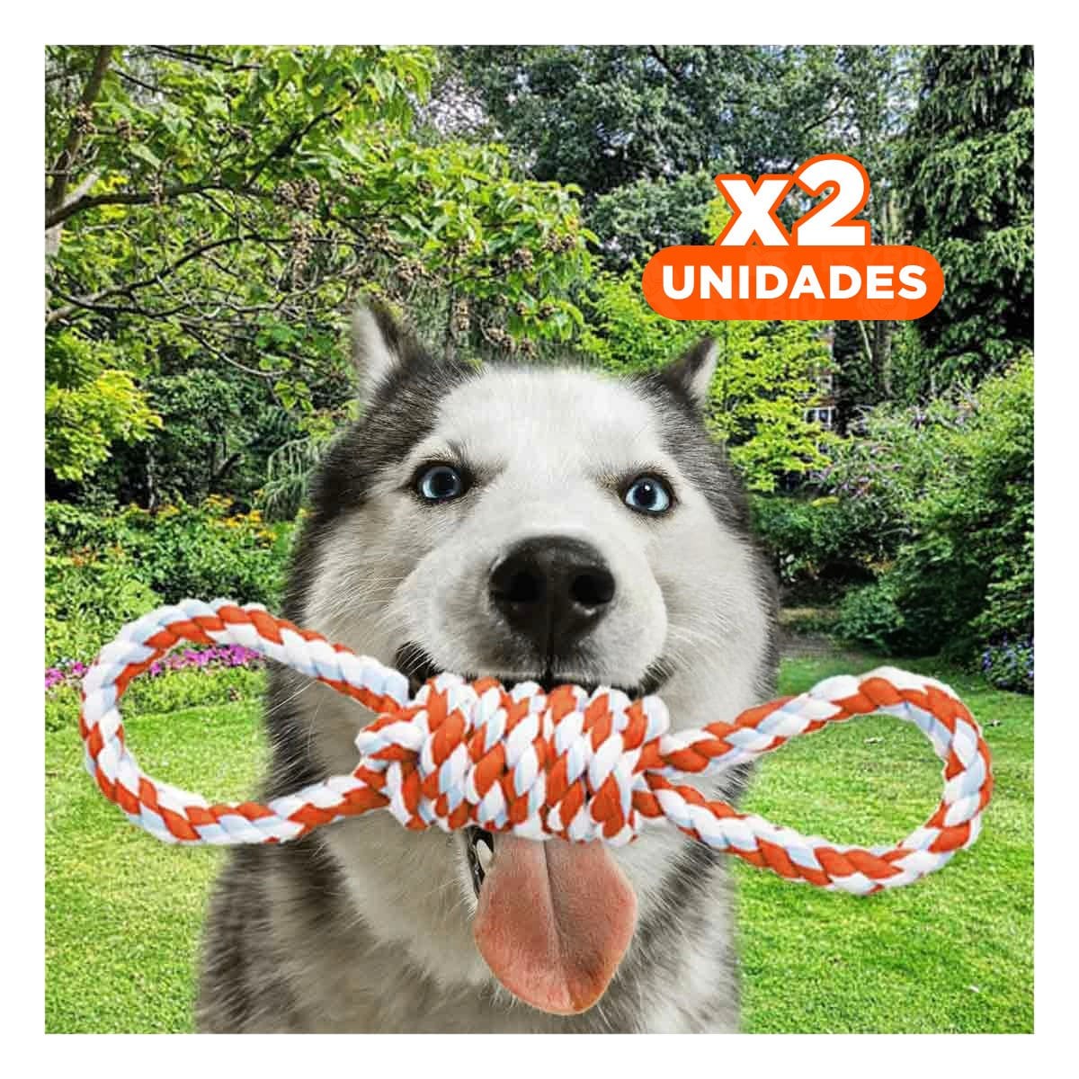 PACK2 ELEMENTO DE JUEGO CON 4 NUDOS ANARANJADO PARA UN AMBIENTE DE GRAN CLASE Y+REGALO STICKER - 1