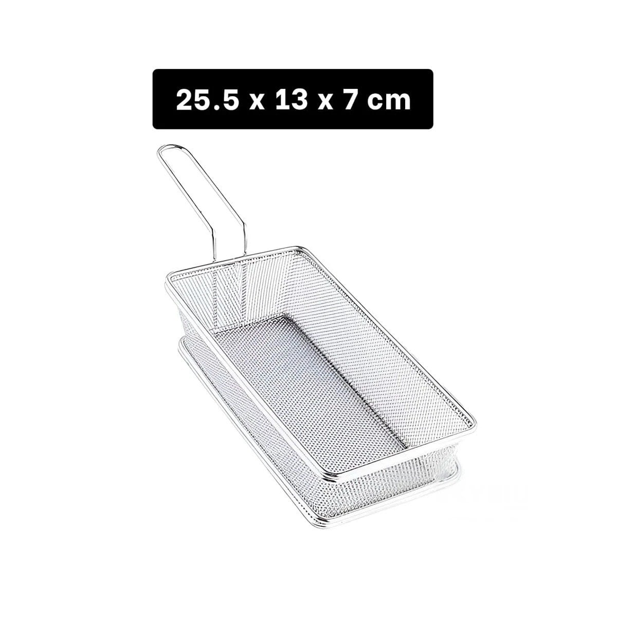 PACK2 RECIPIENTE METALICO PARA FRITURAS PLATEADO 25,5X13X7 CM COCINA Y+PAPEL REGALO - 4