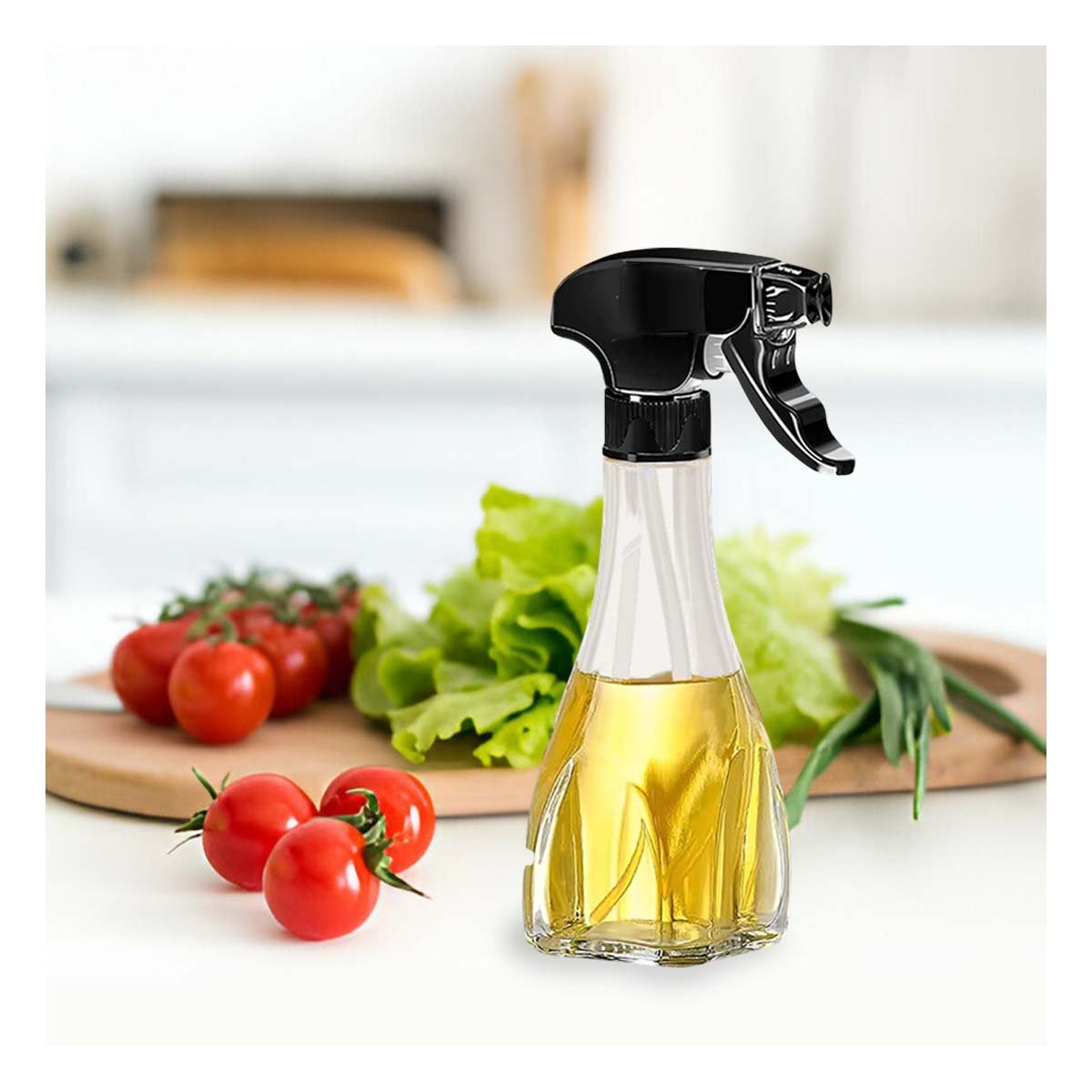 ACEITERA SPRAY 240ML NEGRO COMODA Y RESISTENTE PREPARAR COMIDAS Y+PAPEL REGALO - 5