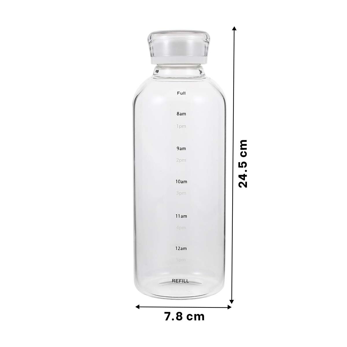 PACK2 RECIPIENTE DE VIDRIO 750ML TRANSPARENTE CON ESTILO MODERNO Y PRACTICO Y+REGALO STICKER - 4