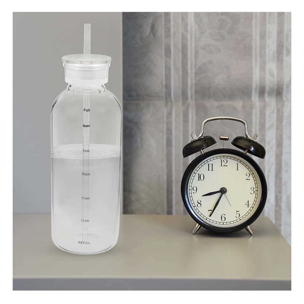 PACK4 BOTELLON DE VIDRIO 750ML TRANSPARENTE CON SORBETE Y CIERRE SEGURO Y+REGALO STICKER - 5