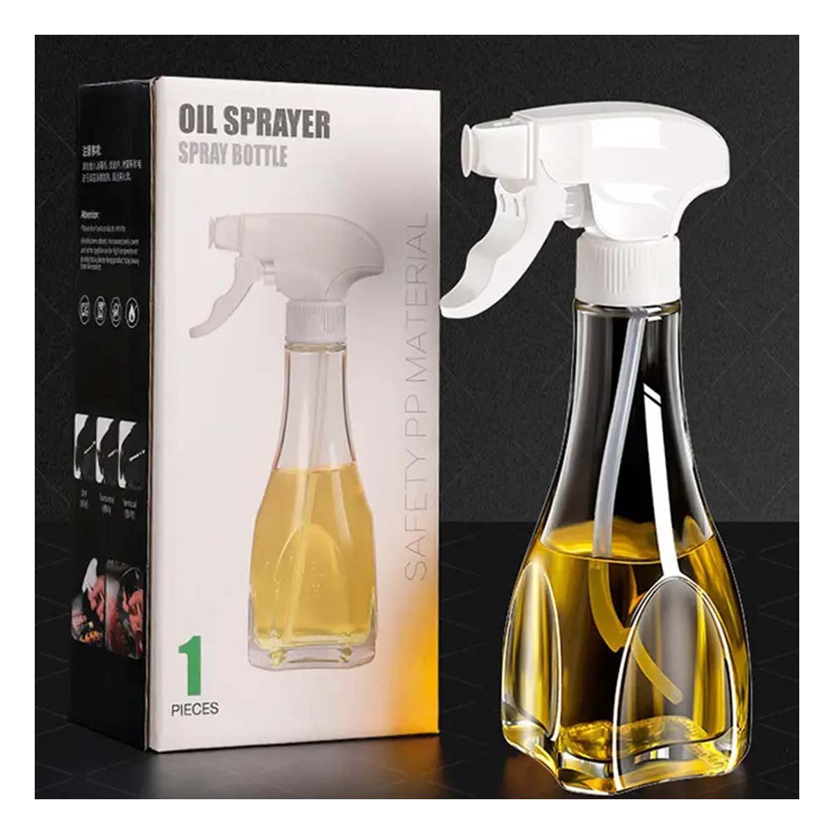 PACK6 SUMINISTRO DE ACEITE SPRAY 240ML BLANCO FACIL DE LIMPIAR Y COMODO PARA COCINAR - 3