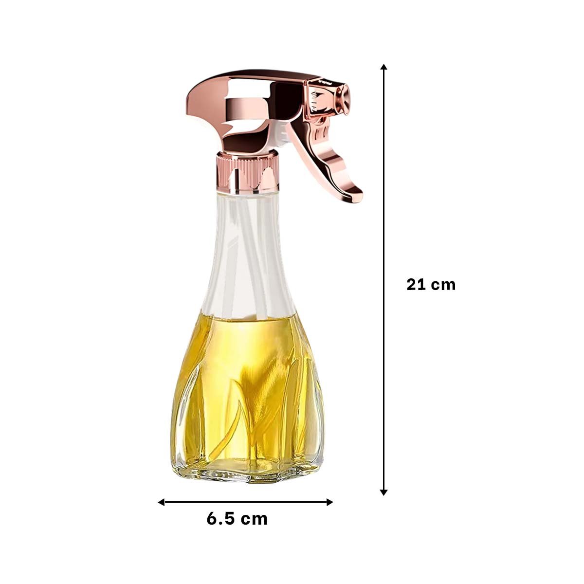 PACK4 APLICADOR DE ACEITE SPRAY 240ML ORO ROSA PRACTICO Y FUNCIONAL Y+REGALO STICKER - 4