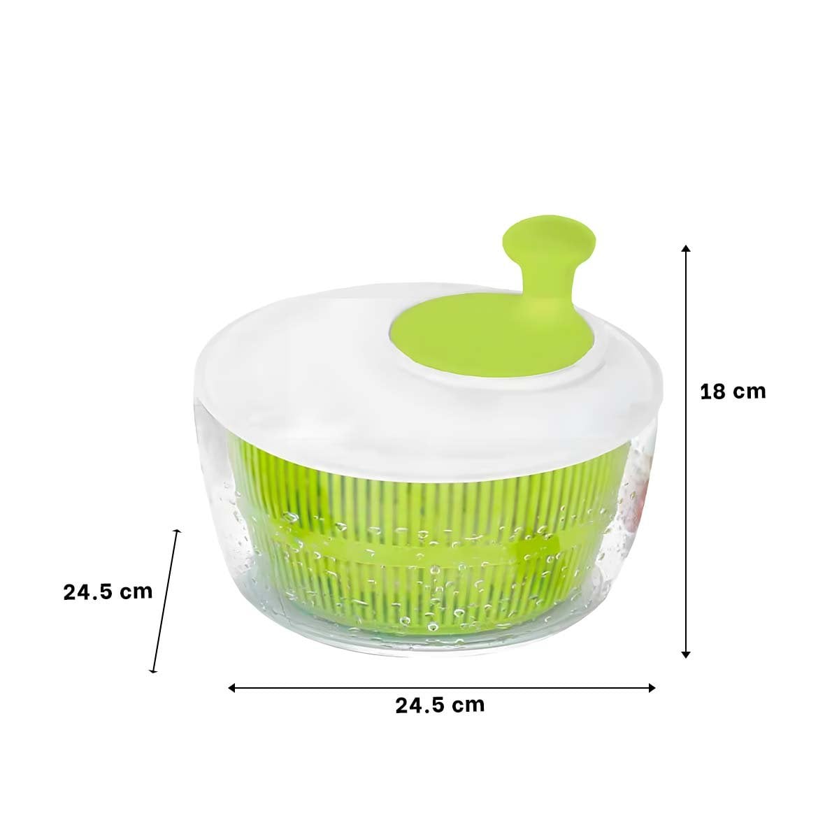 CENTRIFUGADOR DE VERDURAS Y FRUTAS VERDE Y BLANCO DURADERO Y FACIL DE USAR Y+PAPEL REGALO - 4