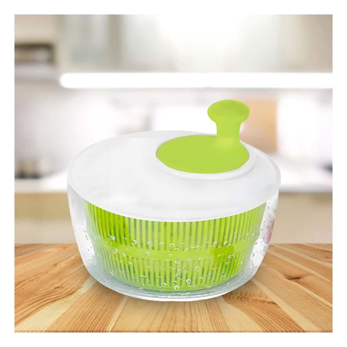 CENTRIFUGADOR DE VERDURAS Y FRUTAS VERDE Y BLANCO DURADERO Y FACIL DE USAR Y+PAPEL REGALO - 5