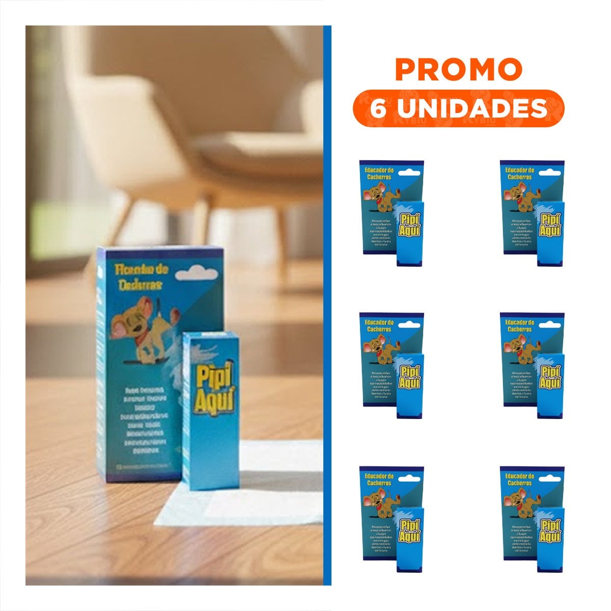 PACK6 IMPLEMENTO COMODO QUE AYUDA A ENSEÑAR BUENOS HABITOS CELESTE - 1