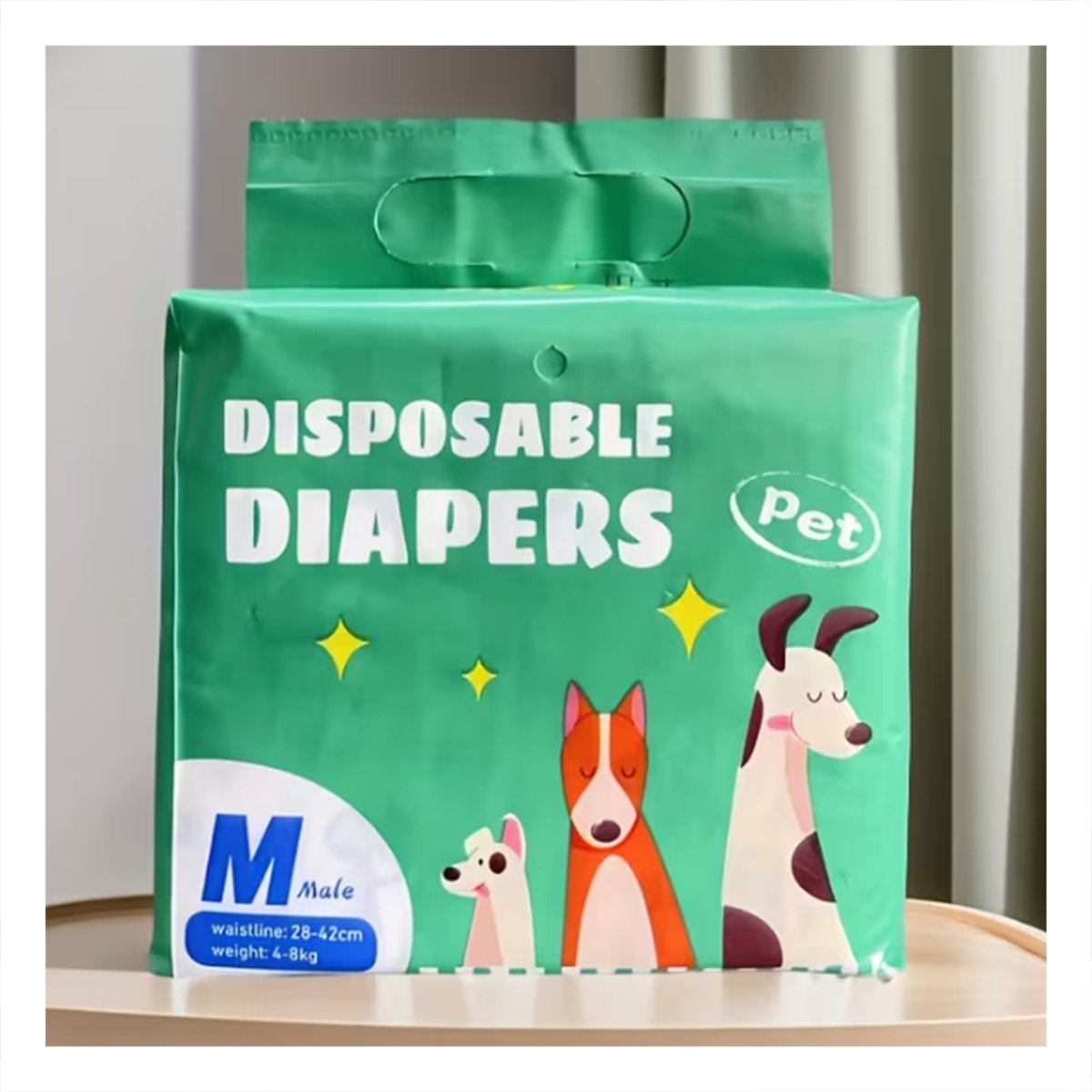 PACK6 CAPA PARA MASCOTAS ACTIVAS Y PASEOS MASCOTA MACHO M VERDE - 2