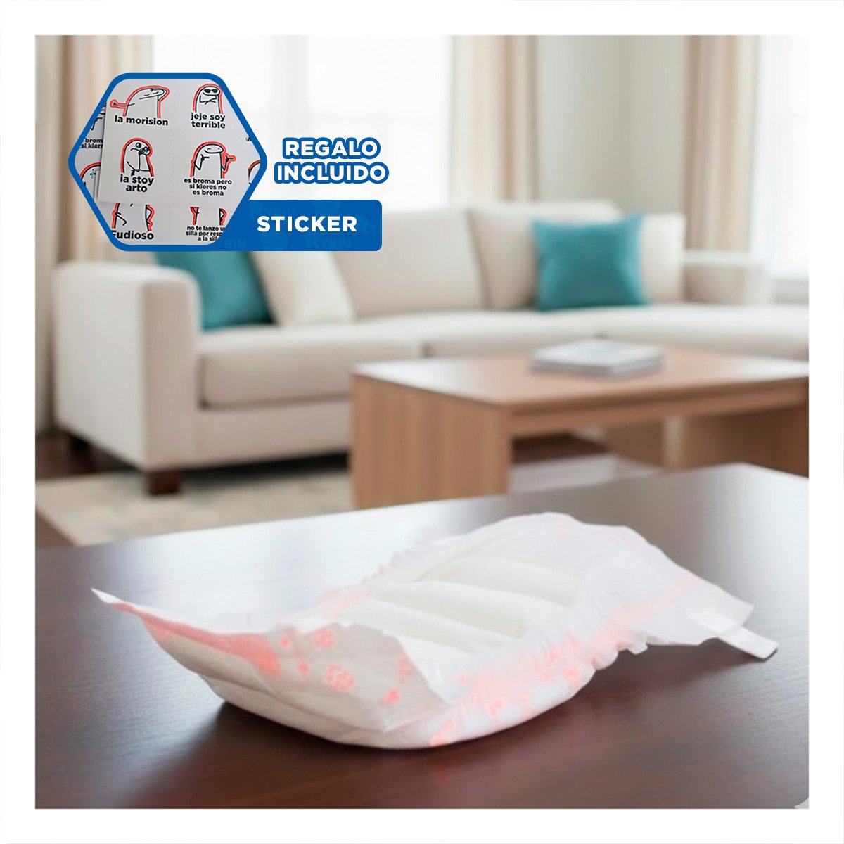 CUBRECOLA SUAVE QUE MANTIENE LIMPIEZA Y CONFORT PERRO HEMBRA L ROSADO Y+REGALO STICKER - 1
