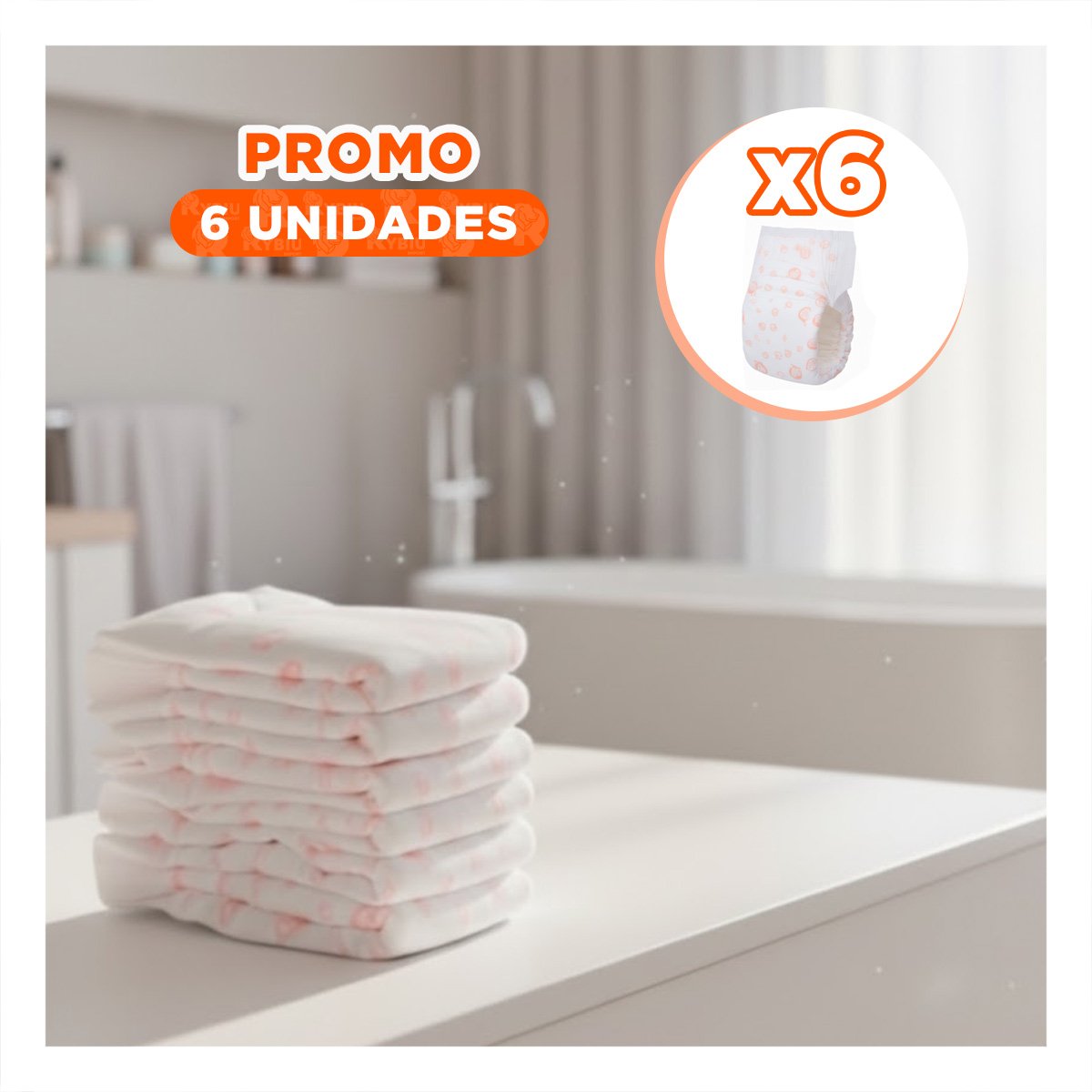 PACK6 PANTIE COLOR ROSADO PARA MAYOR CUIDADO PERRO HEMBRA TALLA XL ROSADO Y+REGALO STICKER - 1