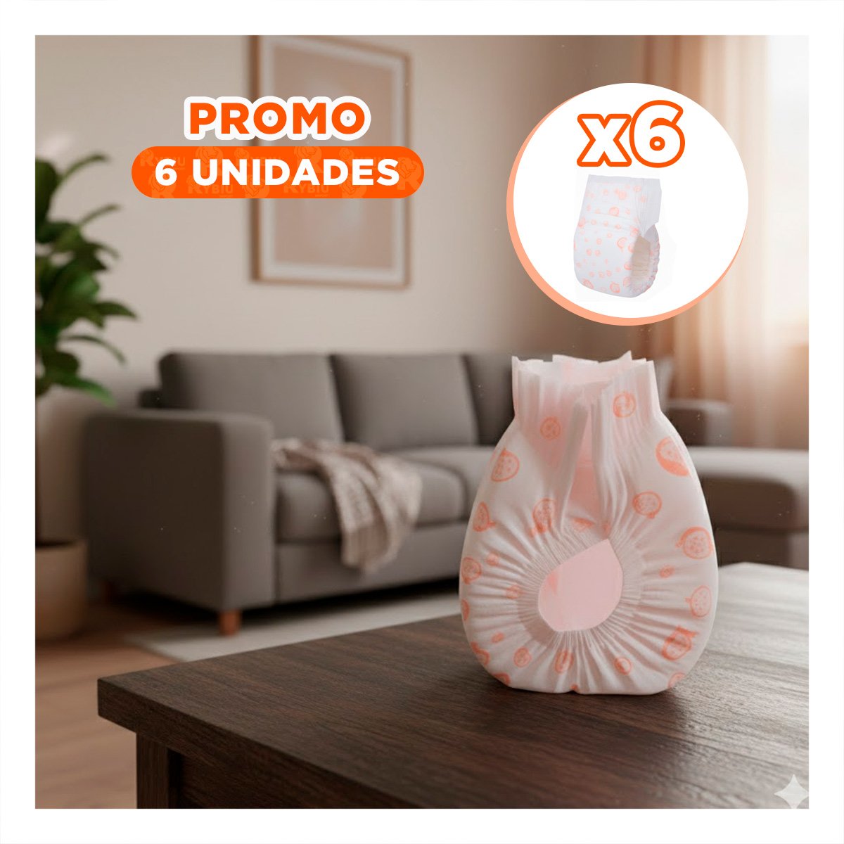 PACK6 PANTIE COLOR ROSADO PARA MAYOR CUIDADO PERRO HEMBRA TALLA S ROSADO Y+REGALO STICKER - 1