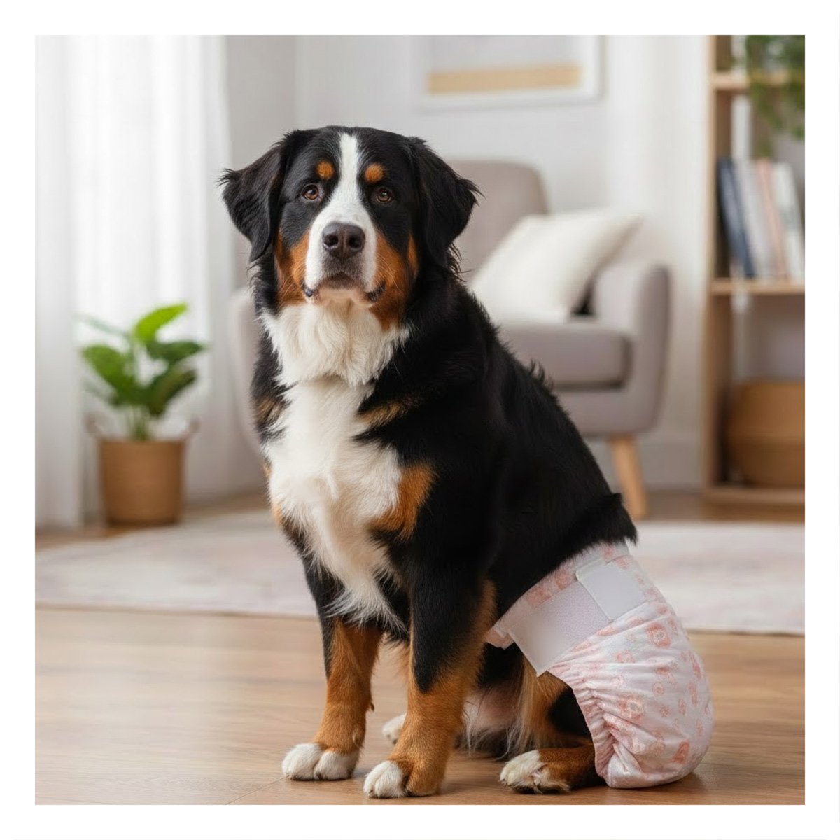 PROTECTOR DE CAMBIO FACIL PARA MAYOR LIMPIEZA PERRO HEMBRA TALLA XL ROSADO Y+PAPEL REGALO - 3