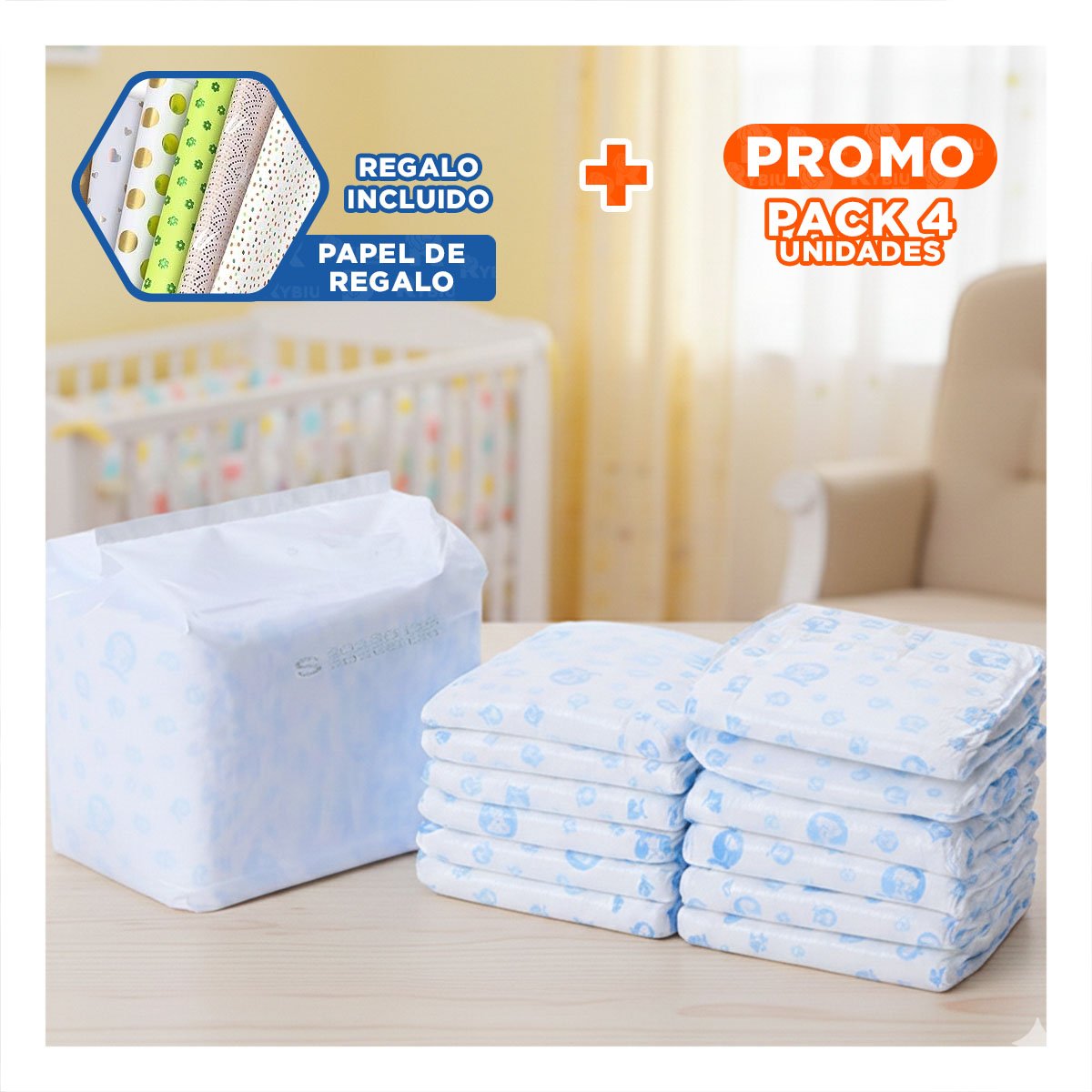 PACK4 BANDA CON ESTILO ANATOMICO Y SUJECION FIRME PERRO MACHO TALLA L VERDE Y+PAPEL REGALO - 1