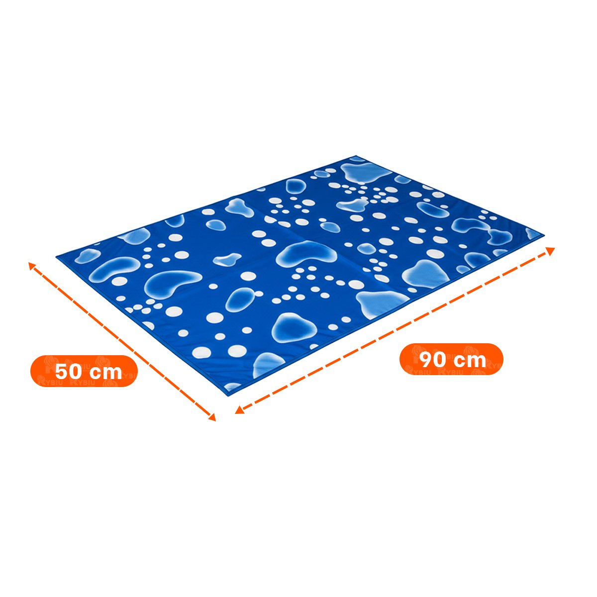 PACK6 ESTERA AMPLIA PARA GATO EN CASA 50X90CM L AZUL ESTILO BURBUJAS Y+PAPEL REGALO - 4