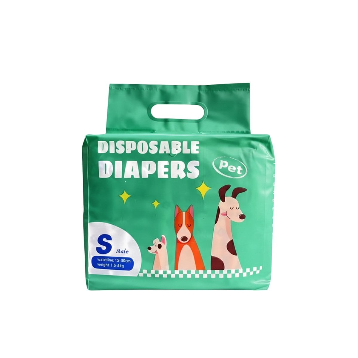 PACK4 CONFORT COMODO Y ABSORBENTE MASCOTA MACHO S VERDE Y+PAPEL REGALO - 3