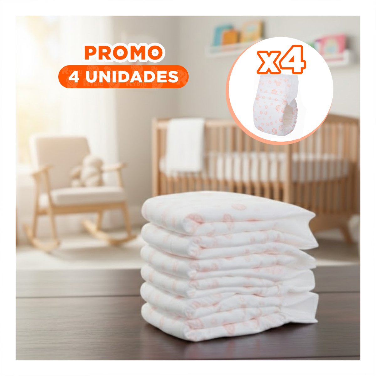 PACK4 CALZON LIVIANO CON COBERTURA COMPLETA PERRO HEMBRA TALLA XL ROSADO - 1