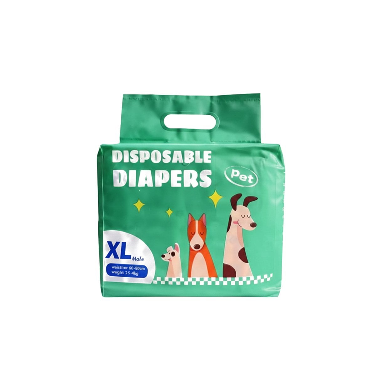 CAPA DESECHABLE COMODA PARA VIAJES Y PASEOS DEL PERRO MACHO XL VERDE Y+REGALO STICKER - 3