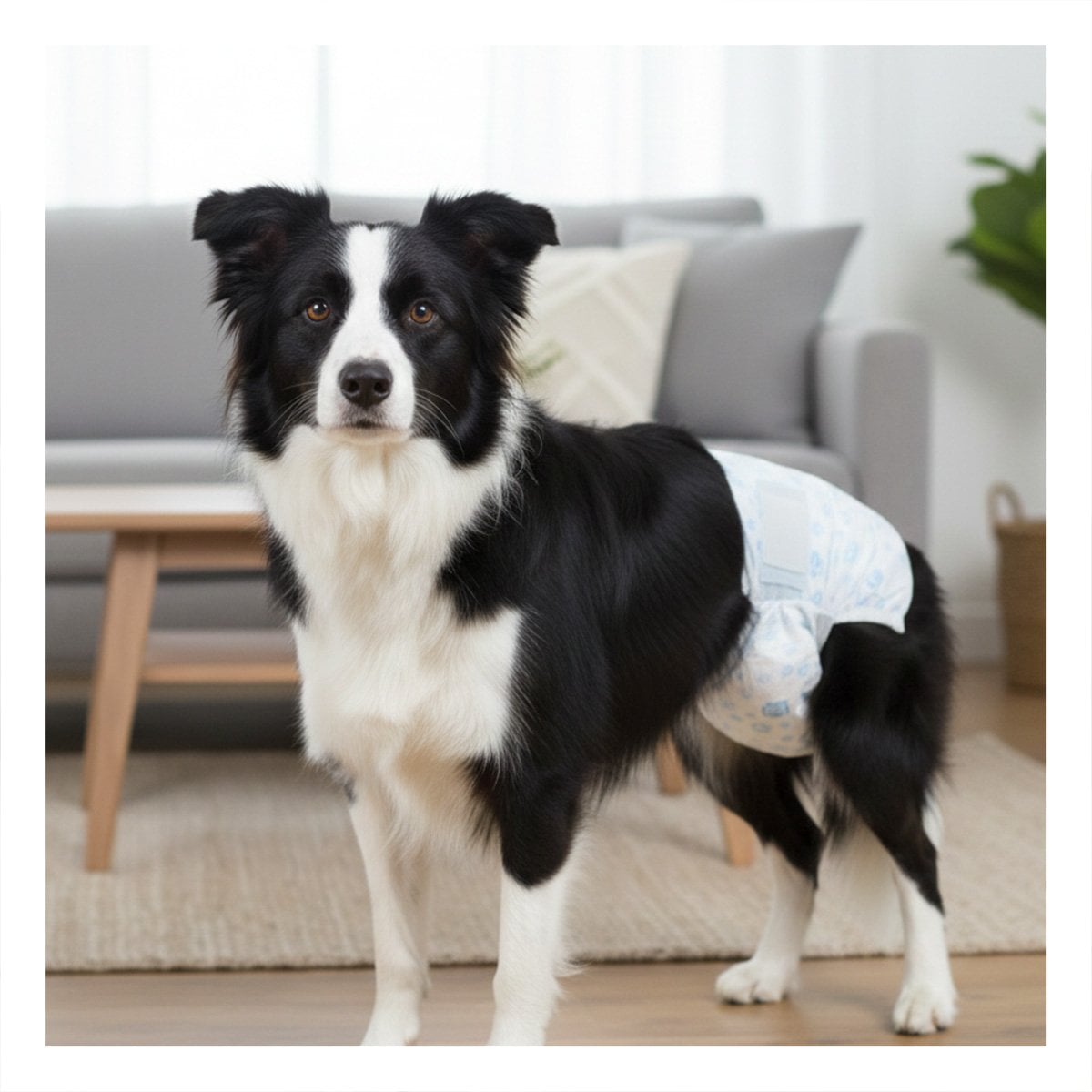TOALLA SANITARIA DESECHABLE PARA PROTECCION EN PERRO MACHO TALLA L VERDE Y+PAPEL REGALO - 3