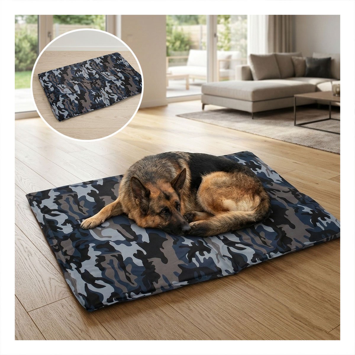 PACK4 TAPIZ PARA MASCOTAS QUE DISFRUTAN DEL HOGAR 81X96CM XL MILITAR Y+REGALO STICKER - 5